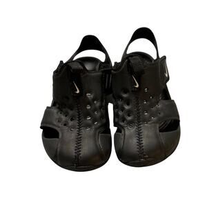 Nike Sunray Protect 2 Toddler Sandals Size 6C Black Closed Toe Water Shoes